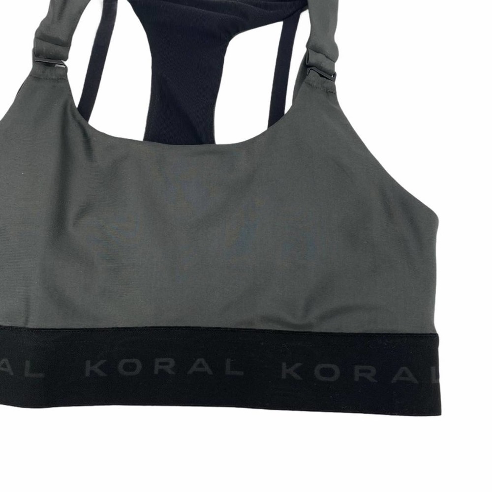 NEW Koral Downbeat Nursing Sports Bra Gunmetal - Picture 3 of 9